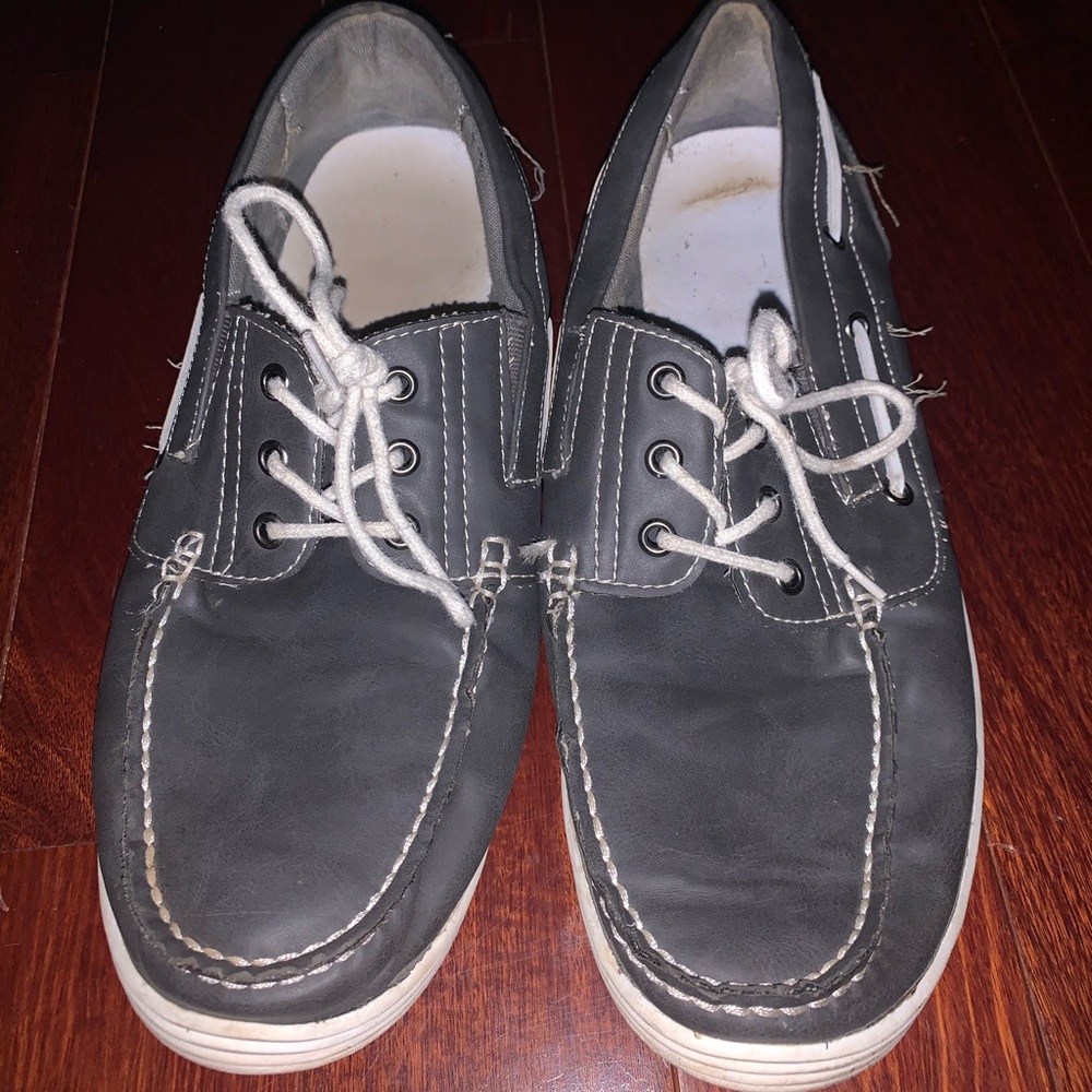Men's Dark Gray Loafers - Picture 2 of 7